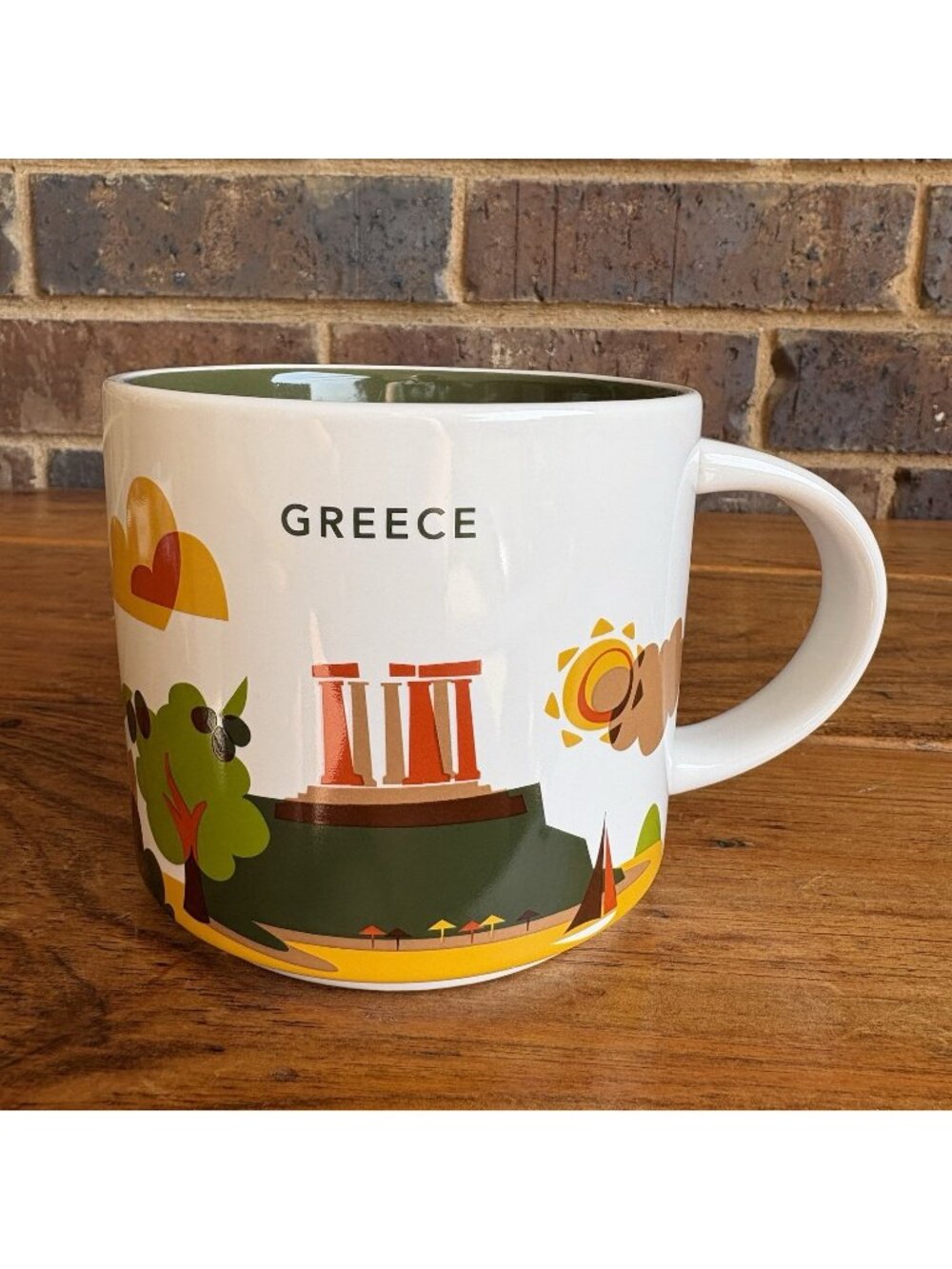 Starbucks You Are Here Collection Greece Mug , White/Multicolor Coffee 2023